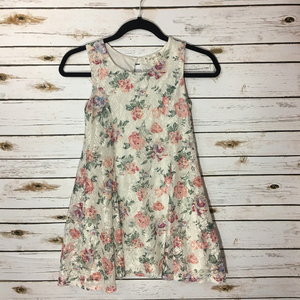 Knitworks Floral Lace Dress Girls